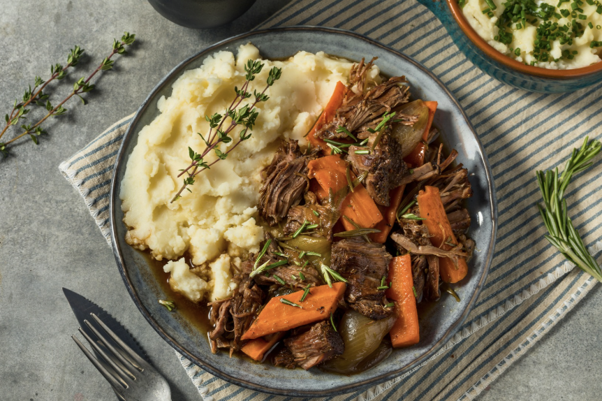 Herb-Crusted Elk Chuck Roast
