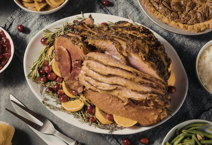 Orange Honey Glazed Ham Roast